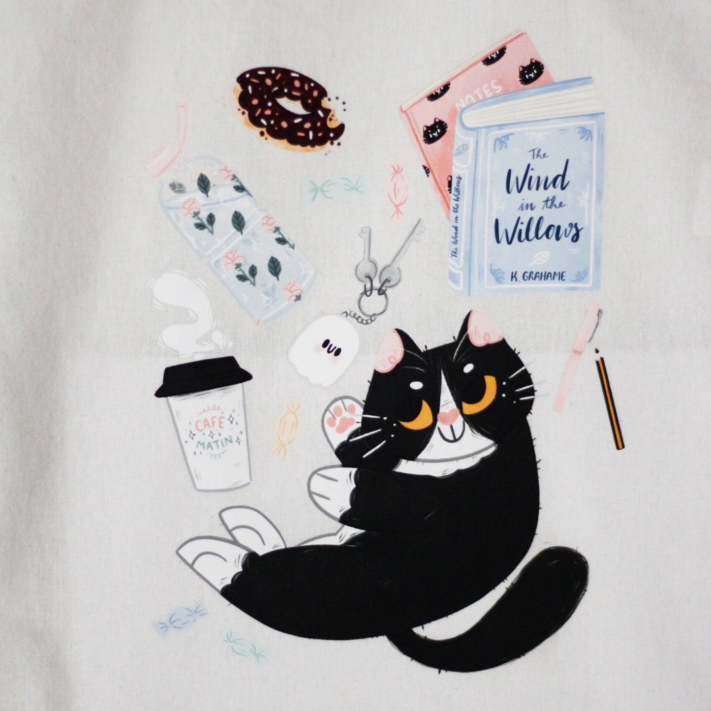 gift for cat lovers tote bag