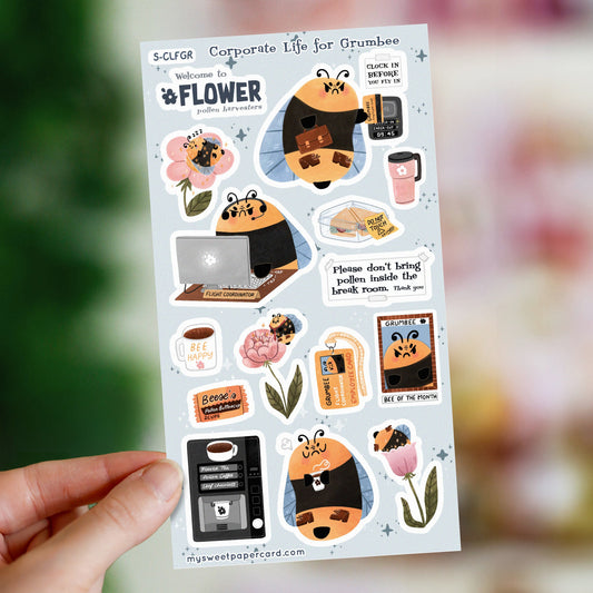 Grumbee corporate life stickers - planner stickers