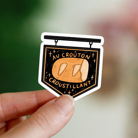 Crouton croustillant bakery - Die cut vinyl stickers