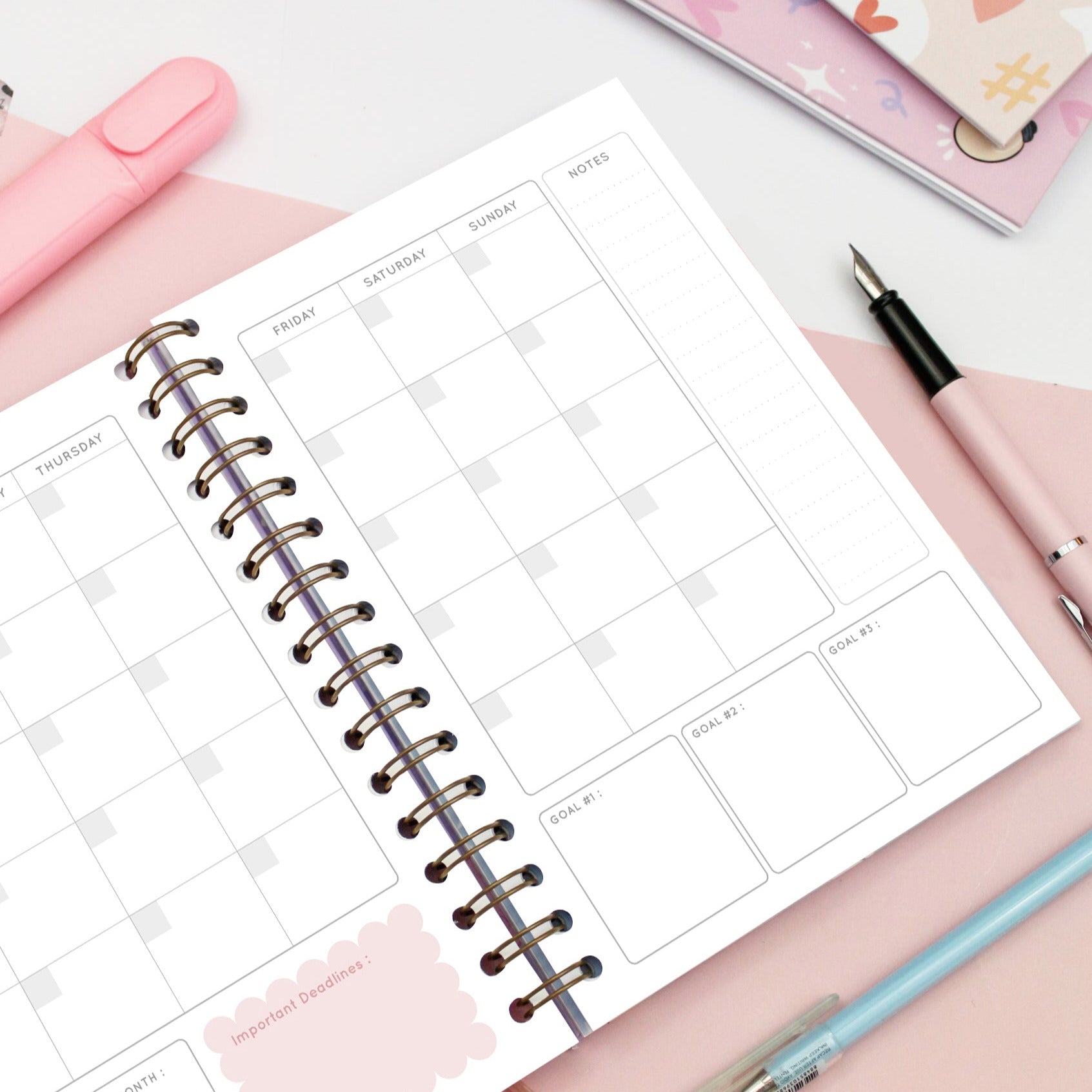 monthly view planner