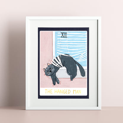 Le pendu Tarot des chats - A6 Prints