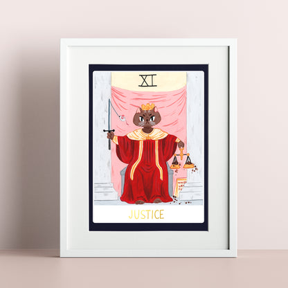 Justice Cat Tarot - A6 Prints