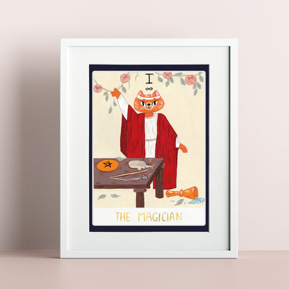 Le Magicien Tarot des chats - A6 Prints