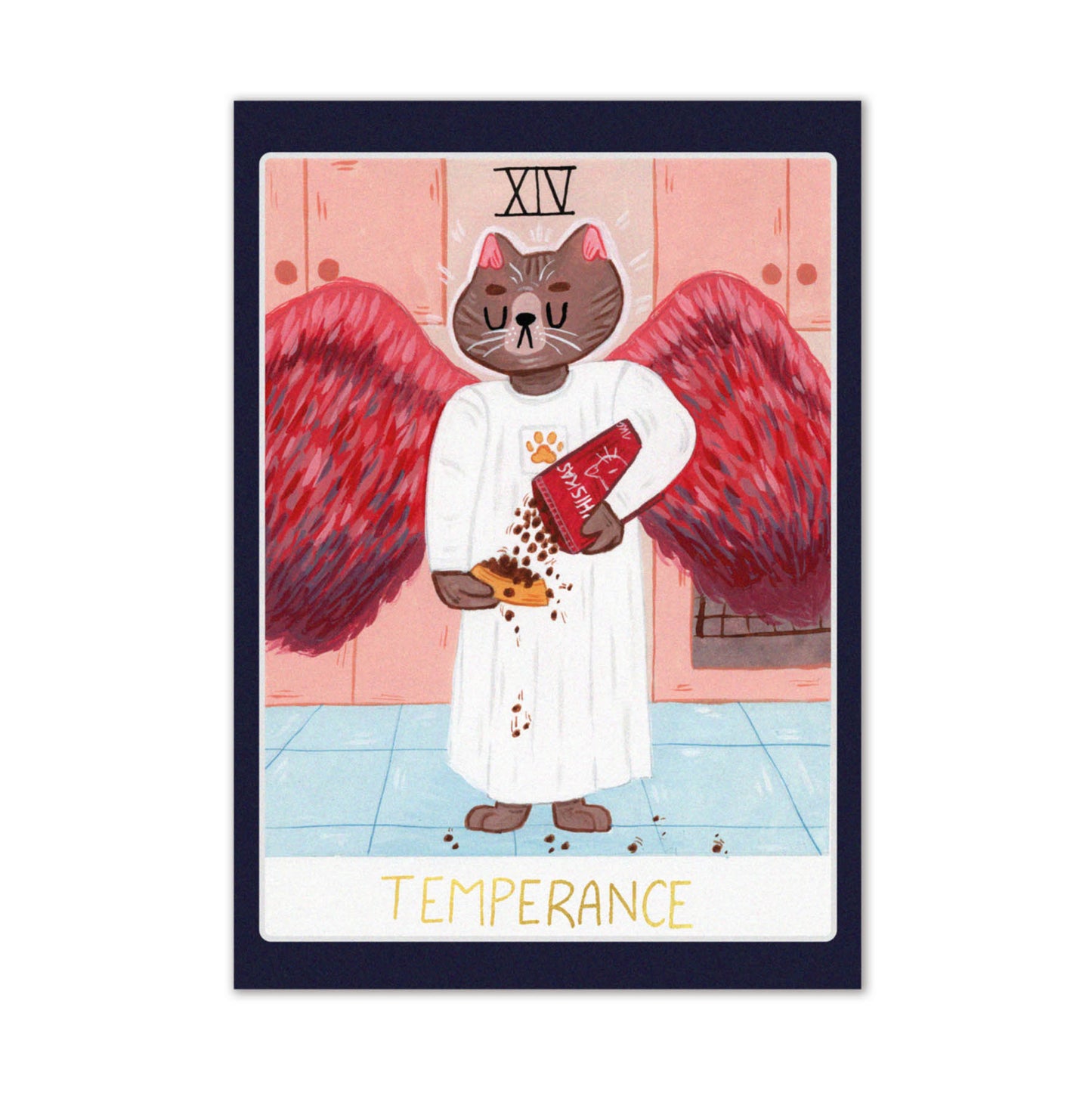 Tempérance Tarot des chats - A6 Prints