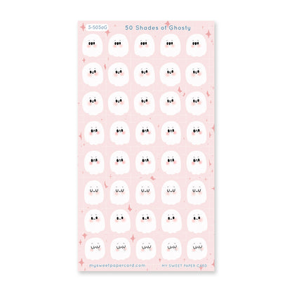 cute planner stickers mood trackers ghost