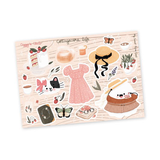 2ND SALE - Oggy's Club - Cottagecore - Stickers Sheet