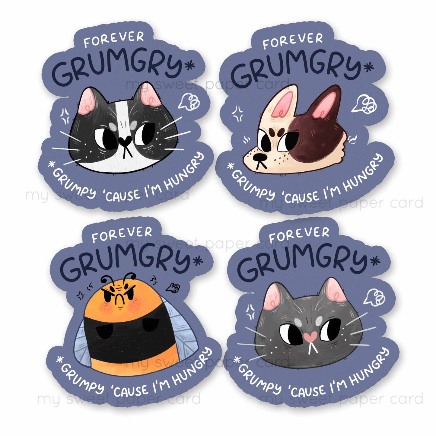 Forever Grumgry - Stickers vinyl