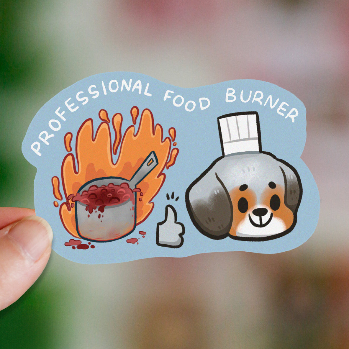 Brûleur de nourriture professionnel - Chat, chien, Grumbee et Ghosty - Autocollants vinyl waterproof