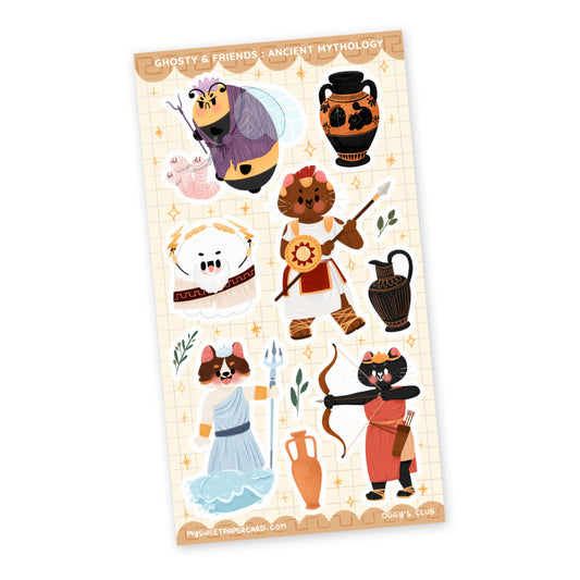 2ND SALE - Oggy's Club - Ancient Mythology - Stickers Sheet