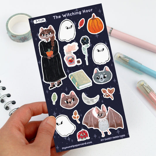 The Witching Hour - Halloween Stickers Sheet