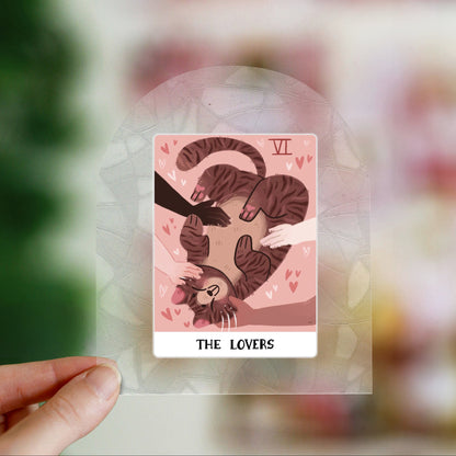 Tarot Lovers Suncatcher - Rainbow window cling