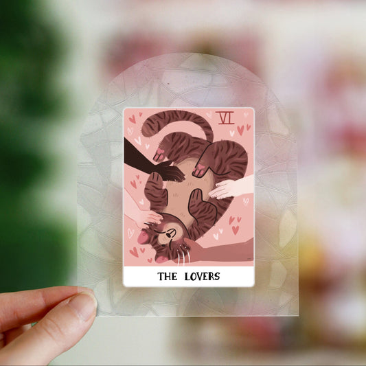 Tarot Lovers Suncatcher - Rainbow window cling