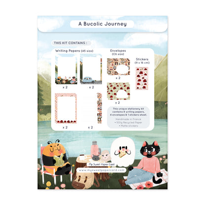 cute spring stationery set including writing paper envelopes and stickers