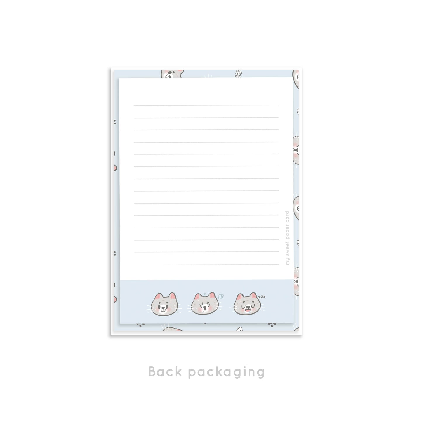 Mini kit de papier à lettres chat - Mini Pen pal kit