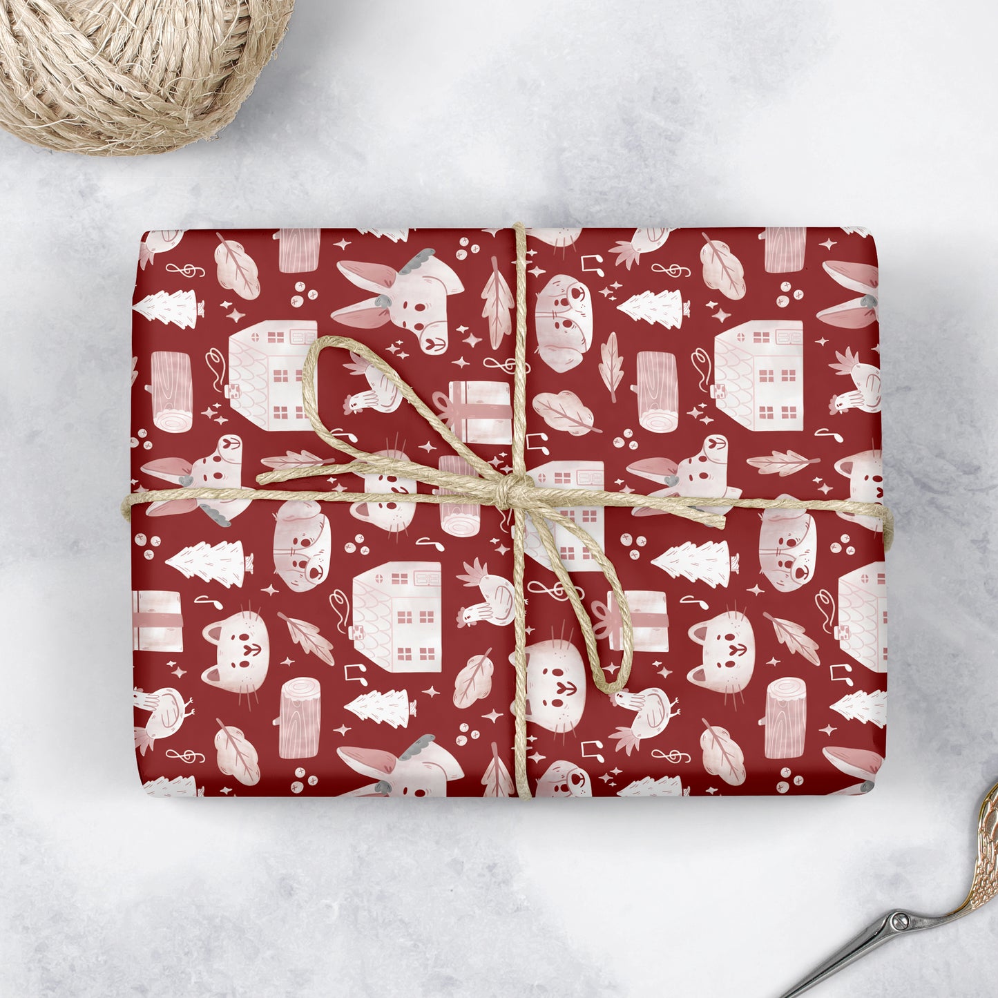 Bremen Musicians - Large wrapping paper sheets