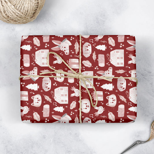 Bremen Musicians - Large wrapping paper sheets