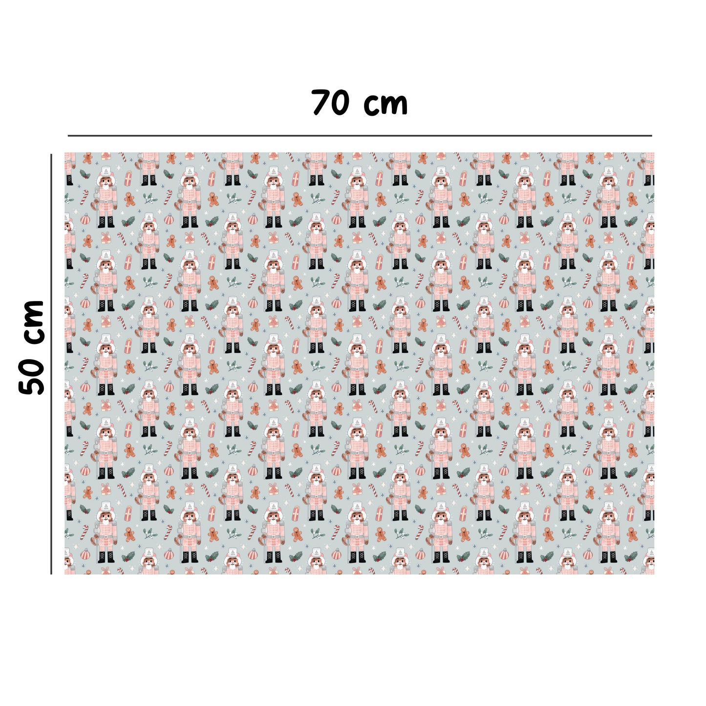 Cat nutcrackers - Large wrapping paper sheets