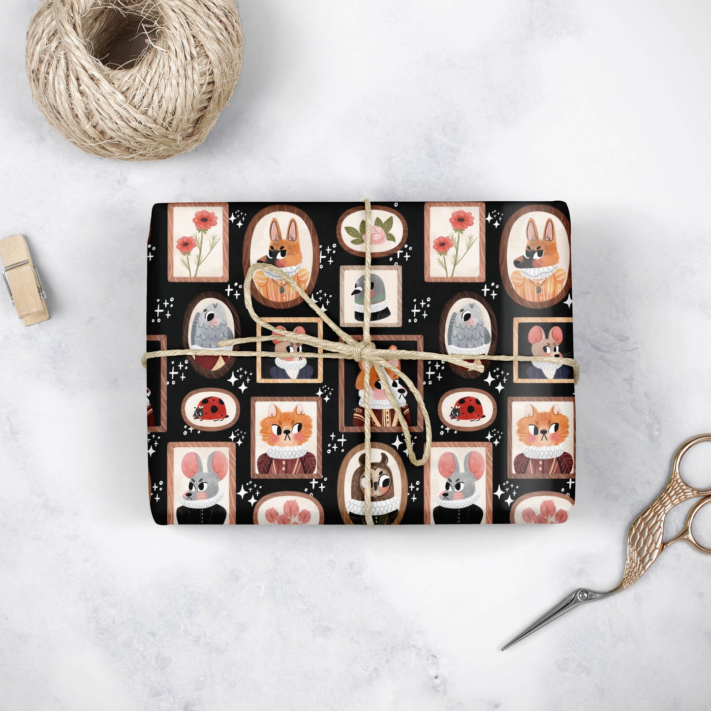 Tiny Frames - Large wrapping paper sheets