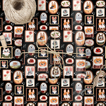 Tiny Frames - Large wrapping paper sheets