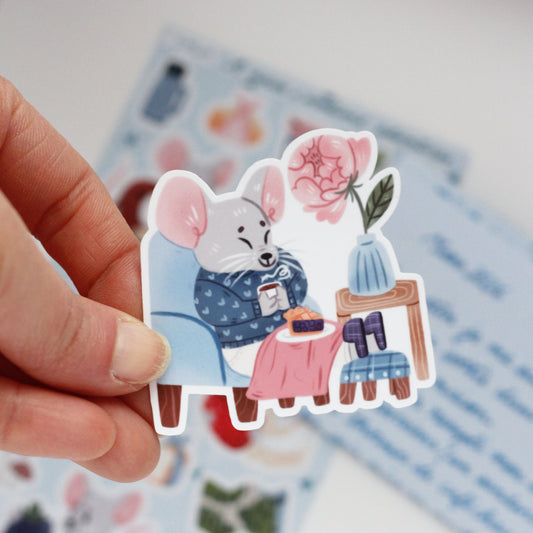 cosy mouse stickers