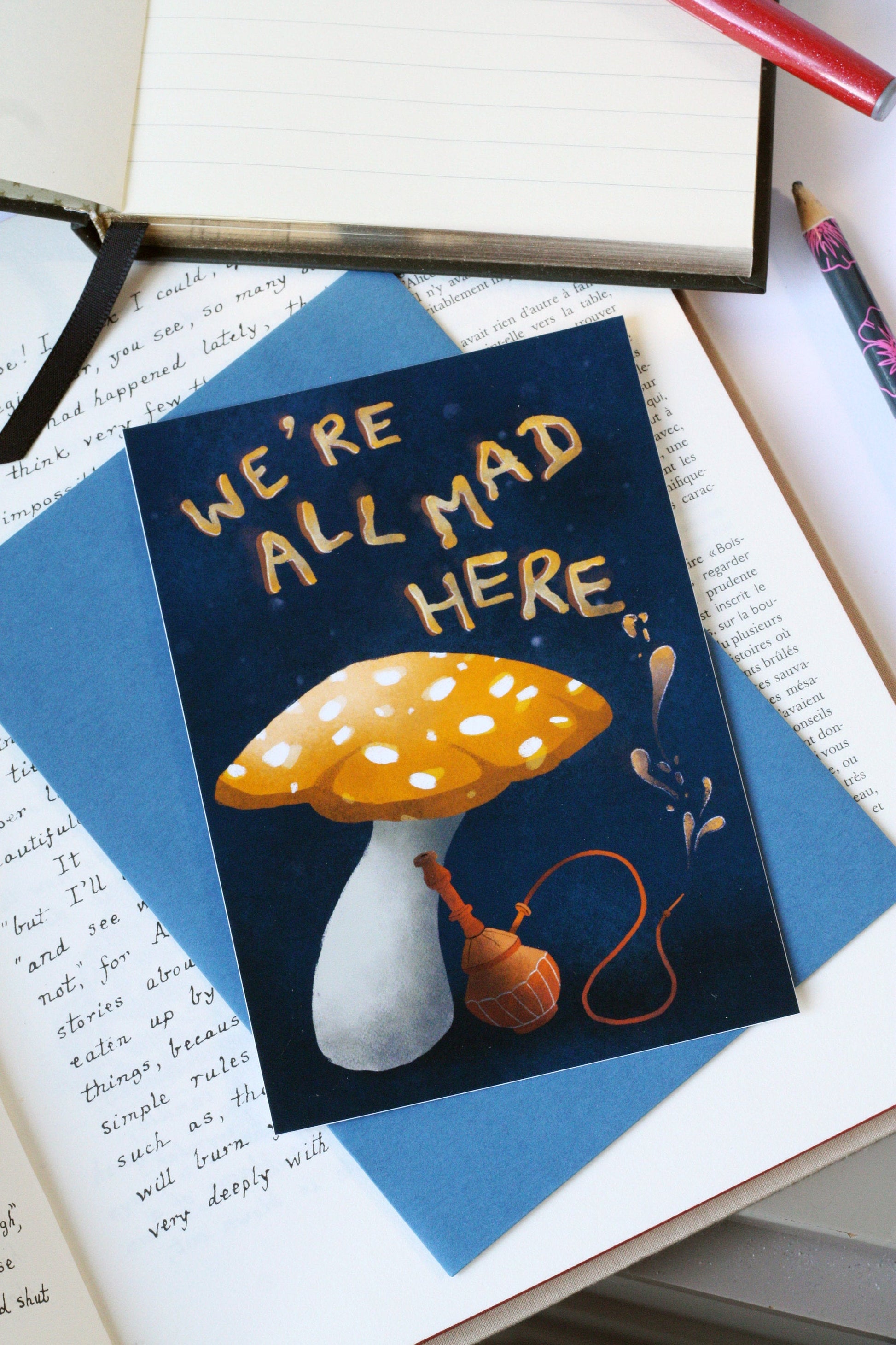 Alice in wonderland quotes card