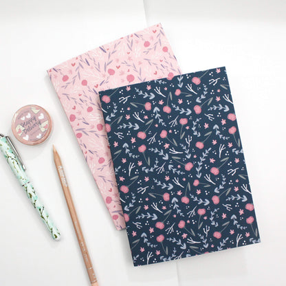 cute pastel flower journal