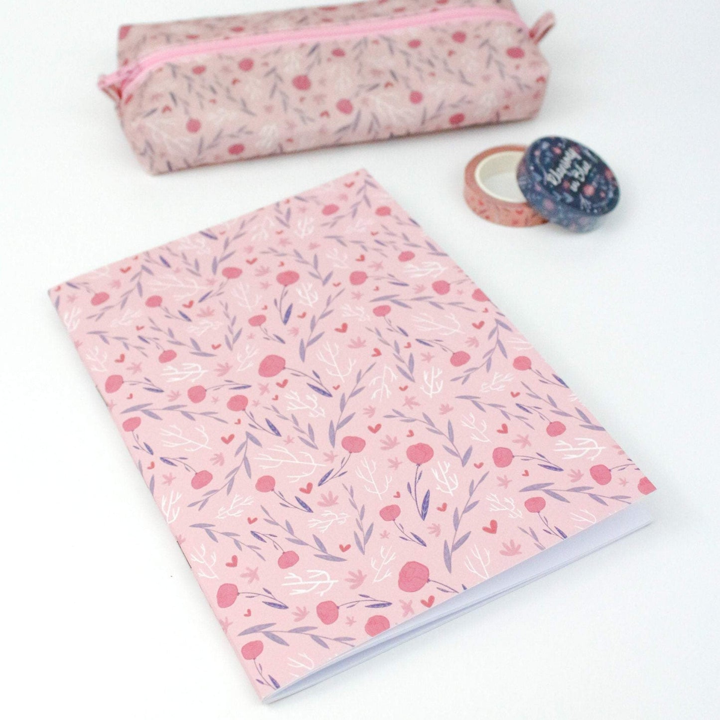 pastel floral notebook