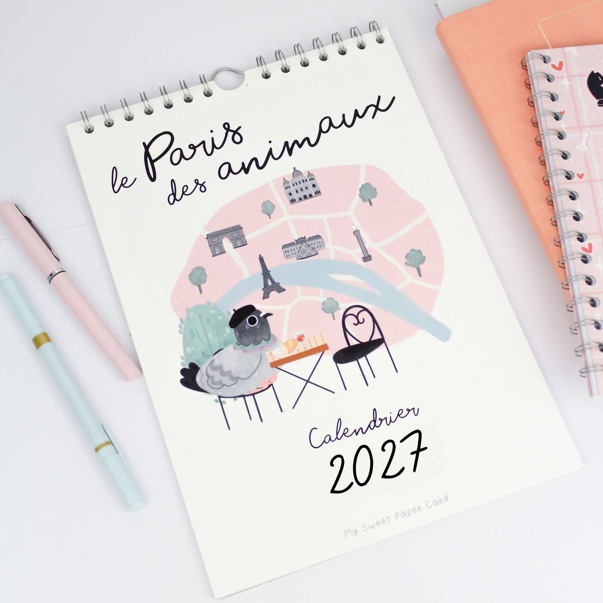2027 Calendar - The Paris of Animals - A4 Wall Calendar