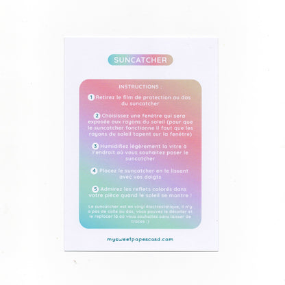Dancing Dog Suncatcher - Rainbow window cling