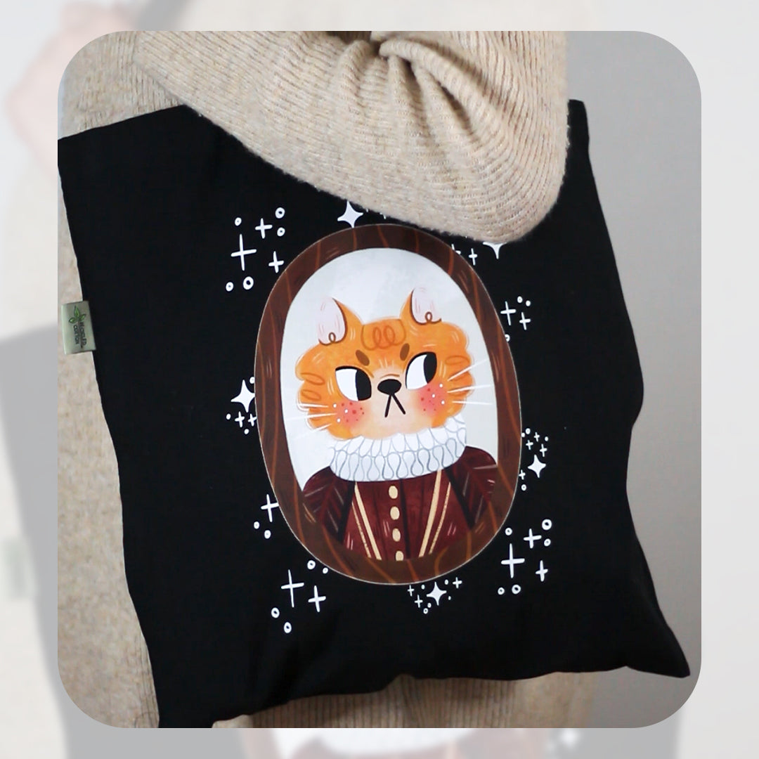 cat lovers gift tote bag made in france