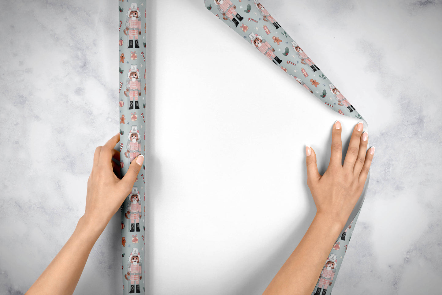 Cat nutcrackers - Large wrapping paper sheets