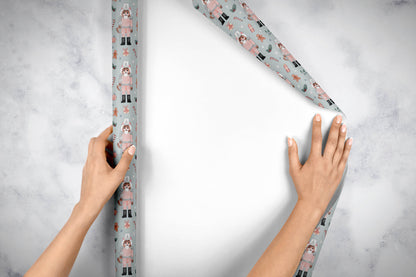 Cat nutcrackers - Large wrapping paper sheets