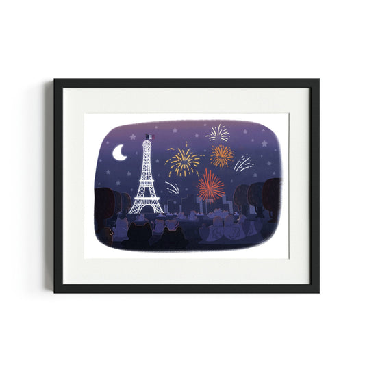 14th of July - The Paris of Animals - A4 Print