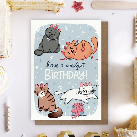 have a purrfect birthday card for cat lovers