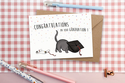 cat congratulations on your graduation cards