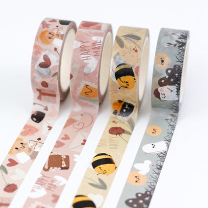 set of 4 lovely washi tapes