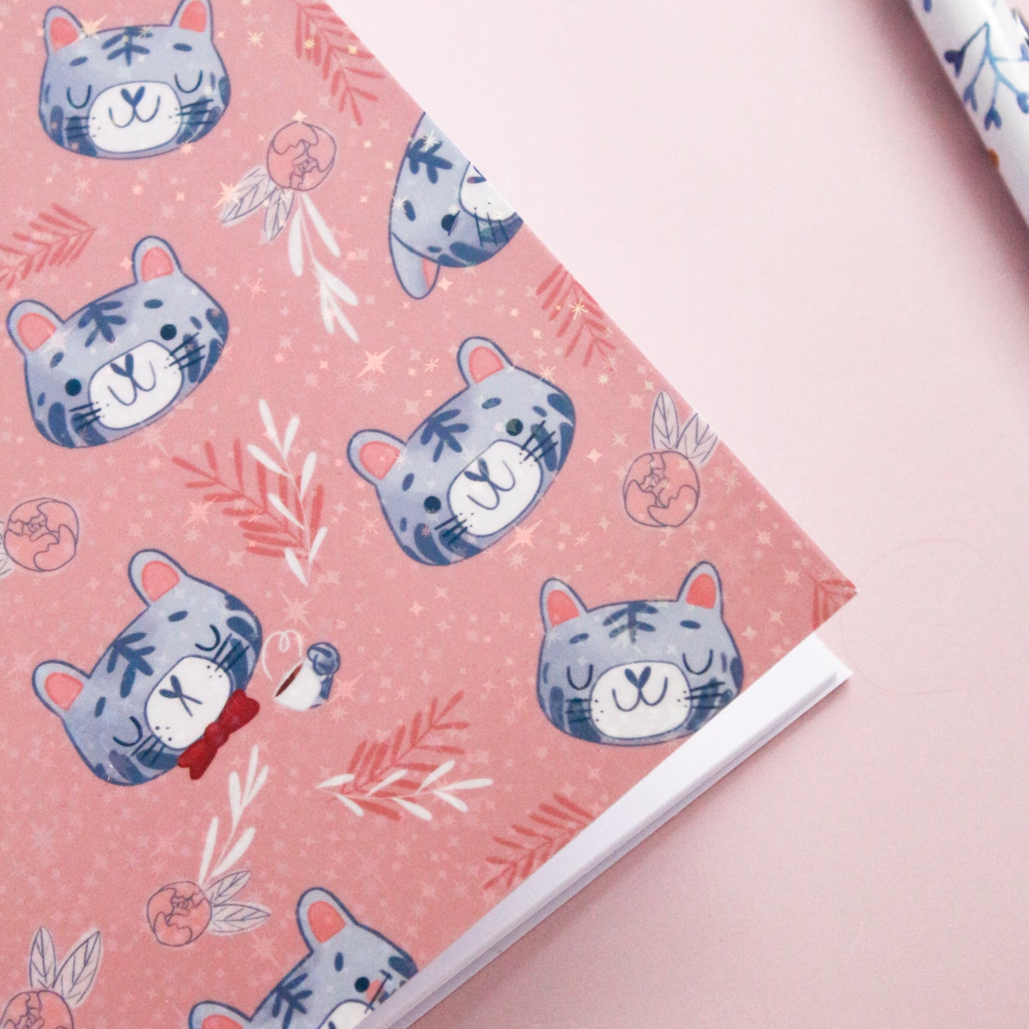 Cat and Tiger Holographic Notebook - Cute notebooks
