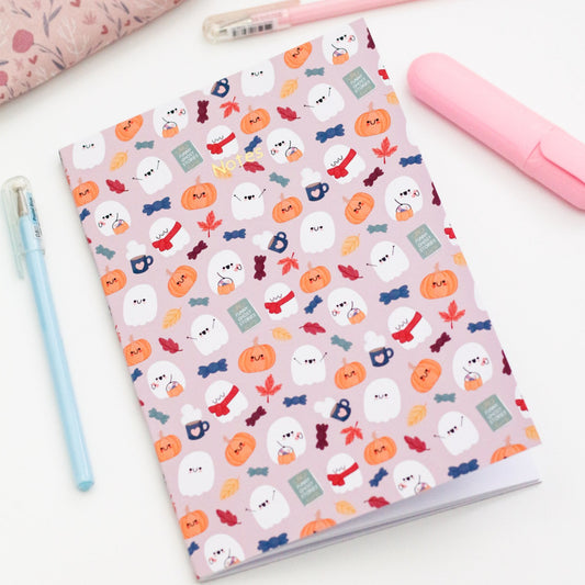 Ghosty's Fall Notebook - Cute notebooks
