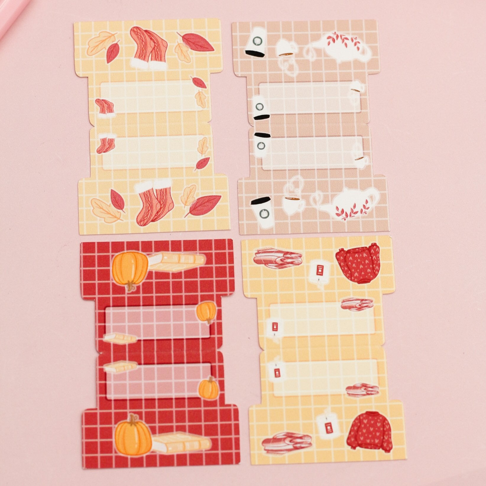 fall adhesive tabs stickers