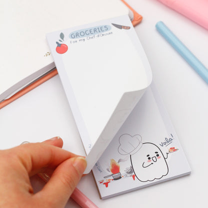 Ghosty cooking notepad - Fridge notepad