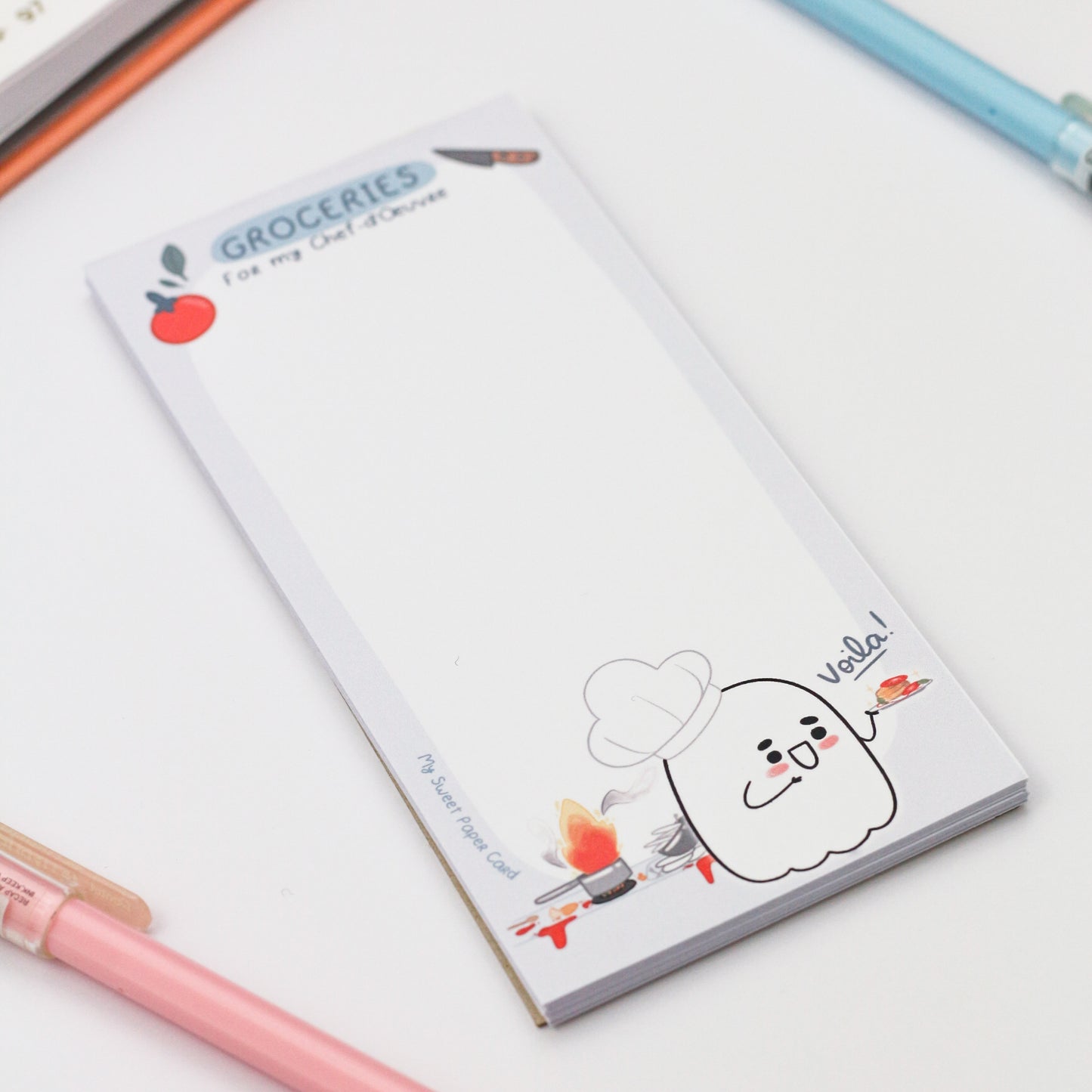 Ghosty cooking notepad - Fridge notepad