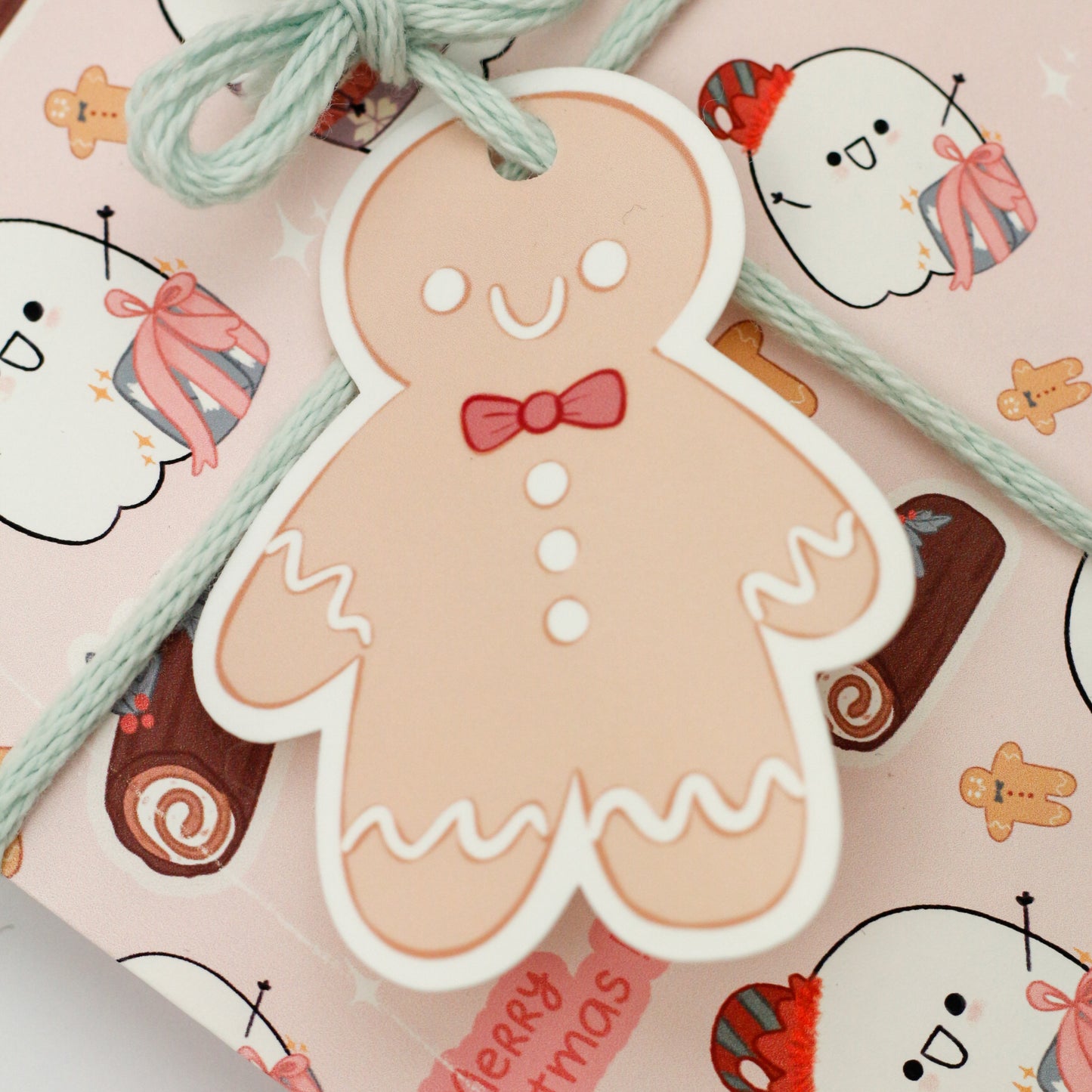 cute gingerman gift tag