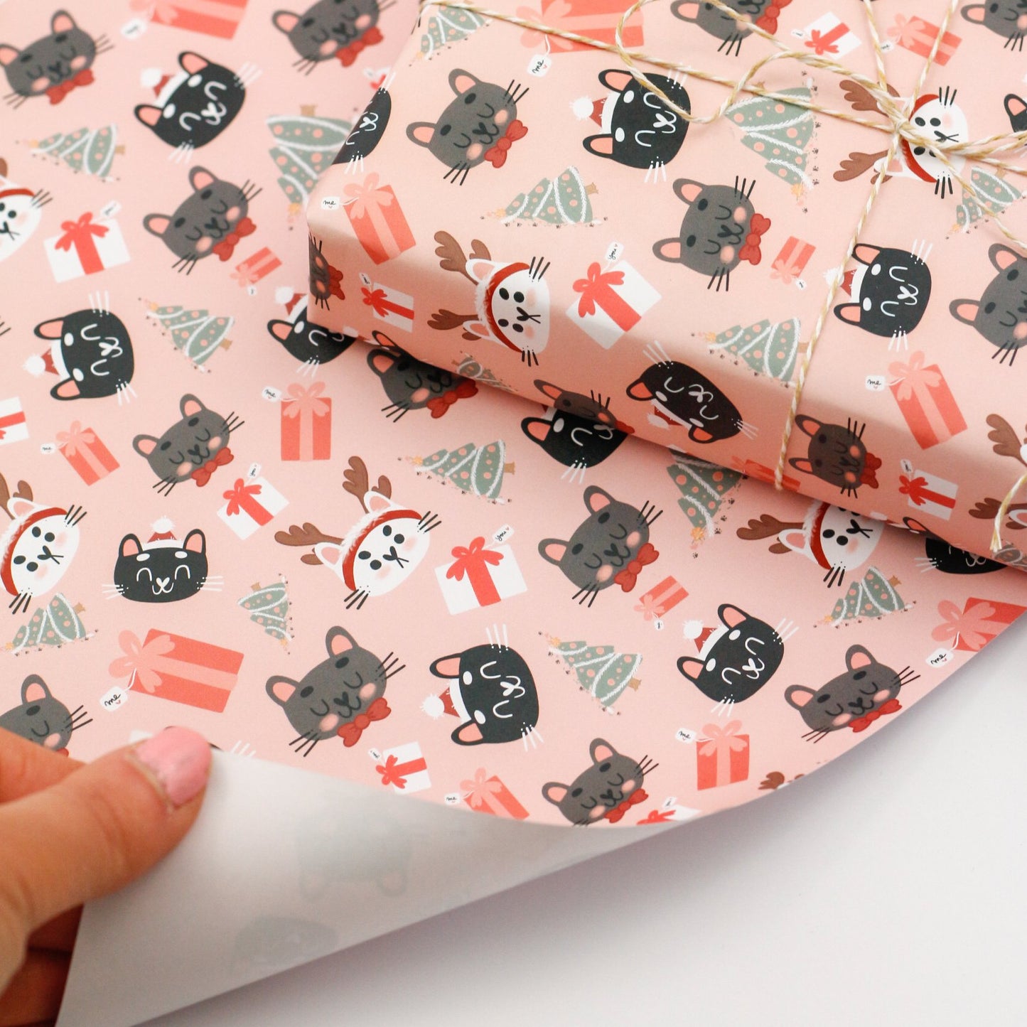 wrapping paper for cat lovers gift
