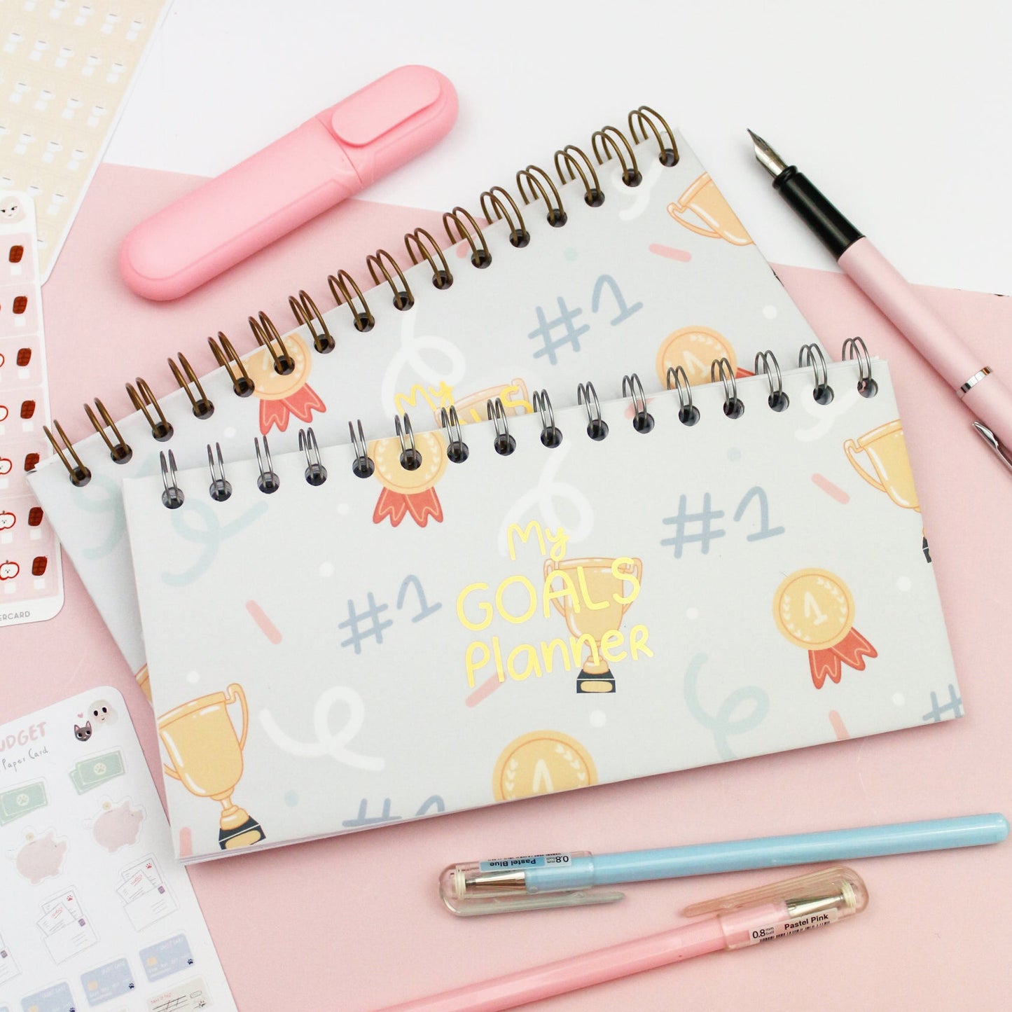 cute pastel goal planner