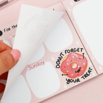 funny and cute meal planner