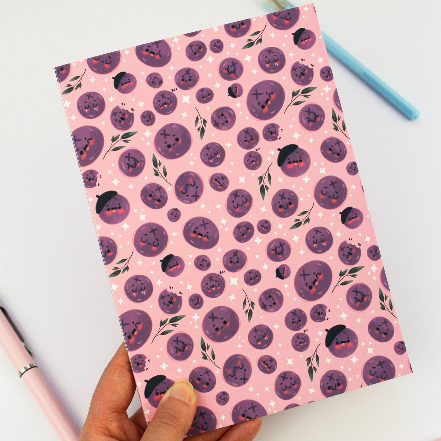 Blueberry notebook - Summer Stationery gift