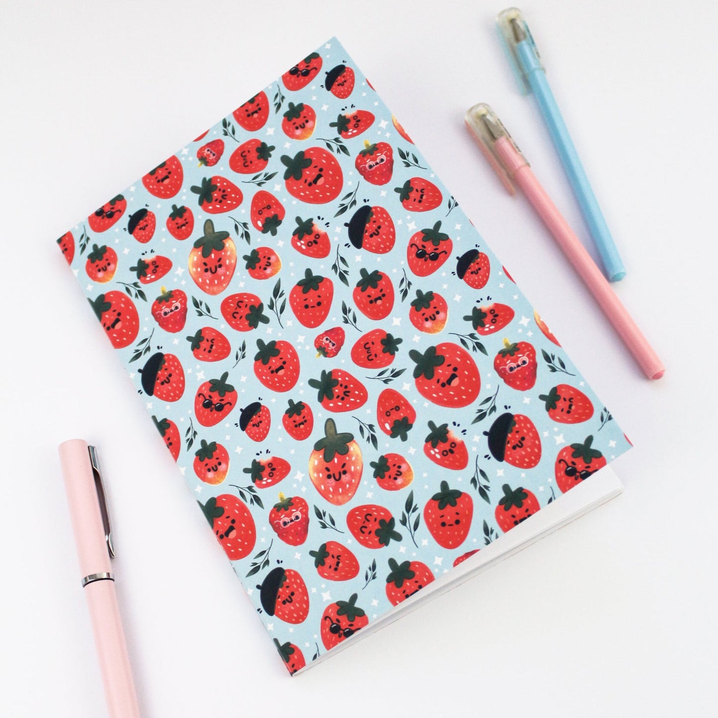 Strawberry notebook - Summer Stationery gift