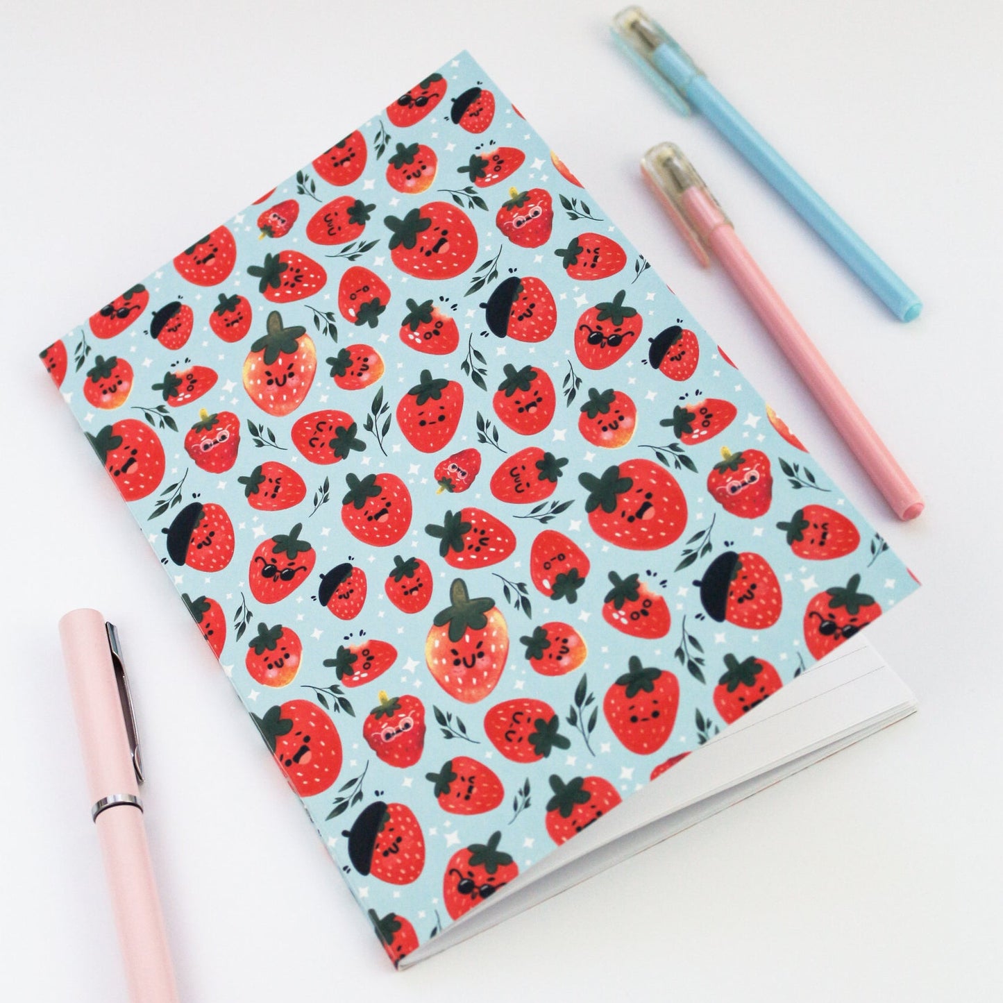 Strawberry notebook - Summer Stationery gift