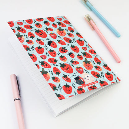 Strawberry notebook - Summer Stationery gift