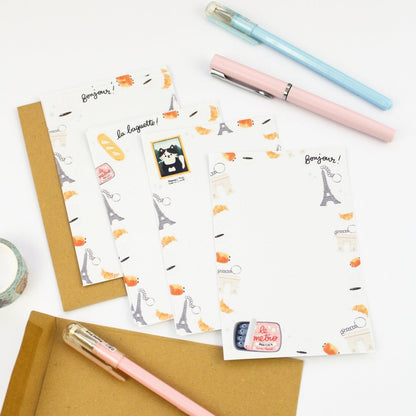 Bonjour Paris - Mini Kit de papier à lettres